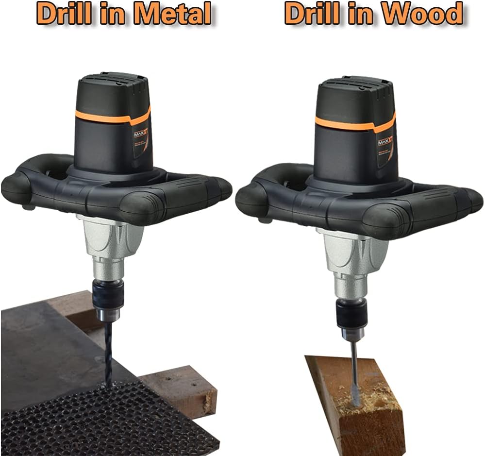 Single Paddle Mixer with 5/8" Keyed Chuck and 100mm Spiral Mixing Paddle S864