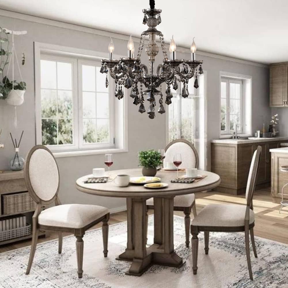 K9 Crystal Chandelier, Double Layer 9 Light Pendant Light Fixture U993
