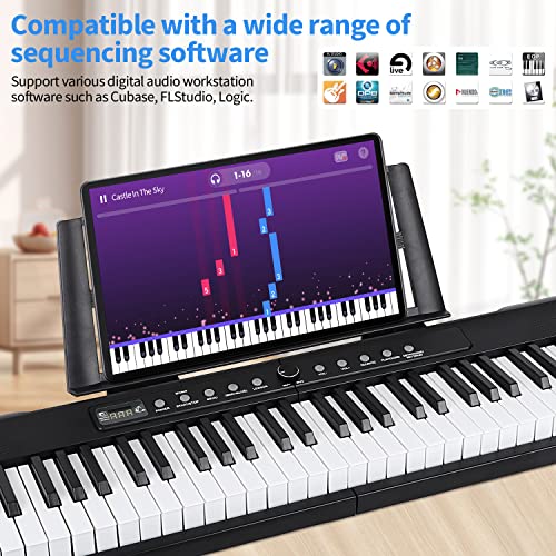 88 Key Semi Weighted Digital Piano with Bluetooth MIDI Q801