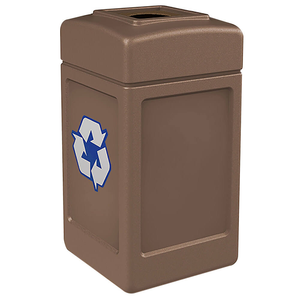42 Gallon Round Open Top Recycling Can X366