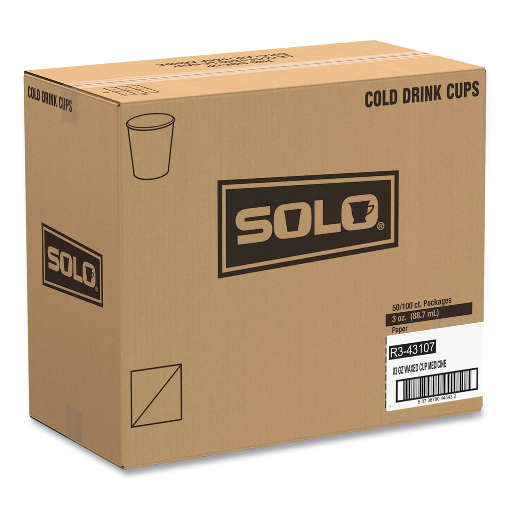 3 oz White/Blue Paper Cups Y195