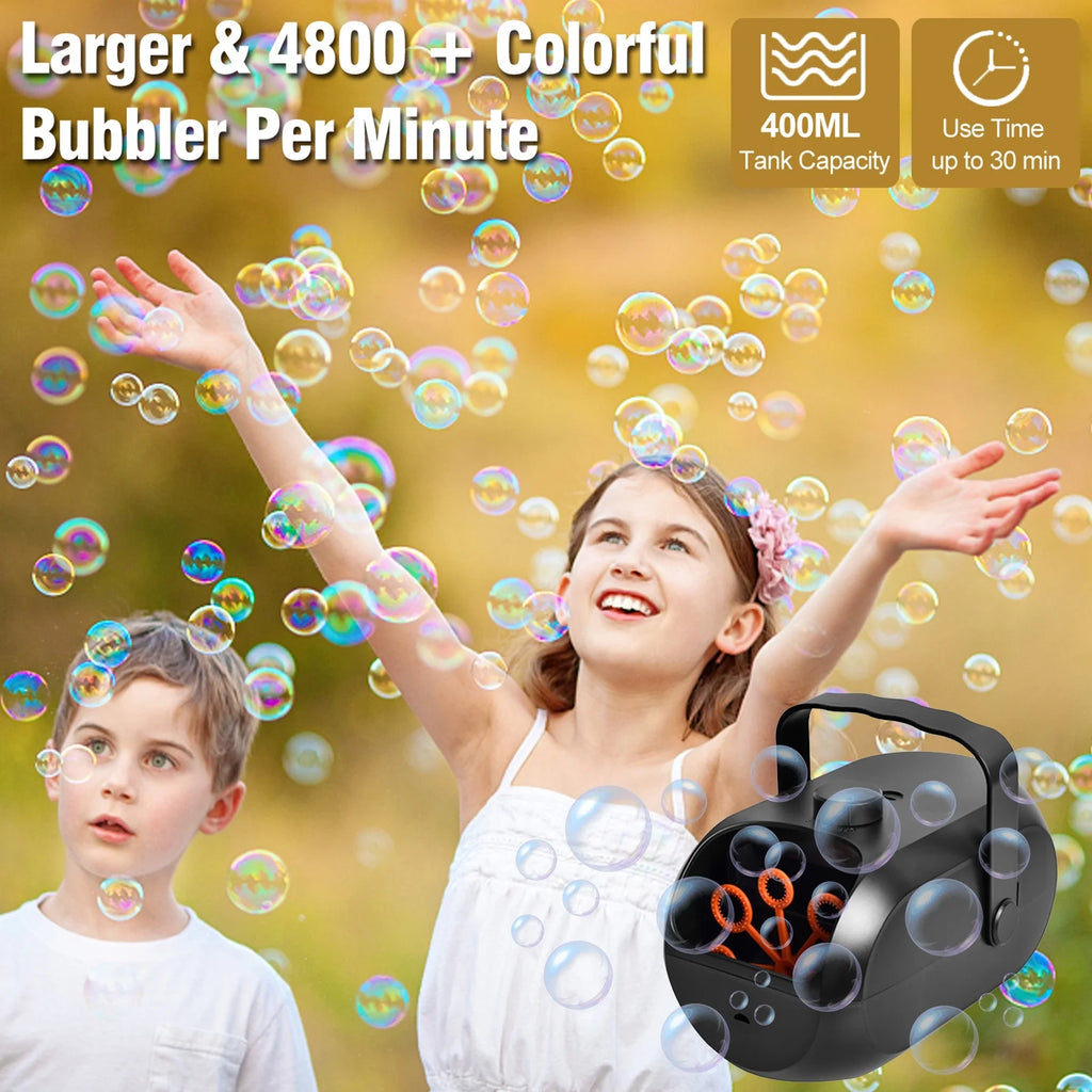 Portable Rechargeable Bubble Machine S4079