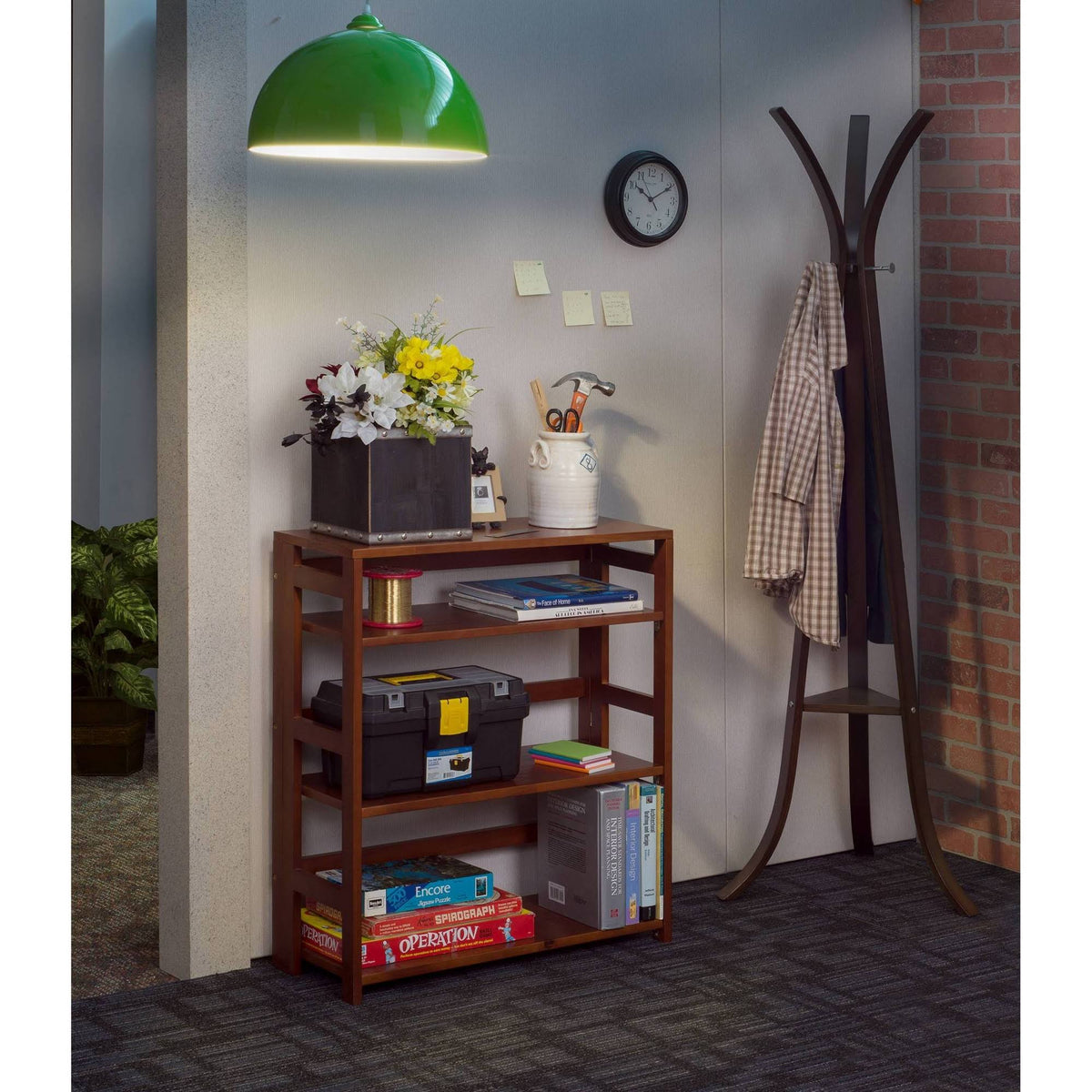 Cherry High Folding Bookcase F2783