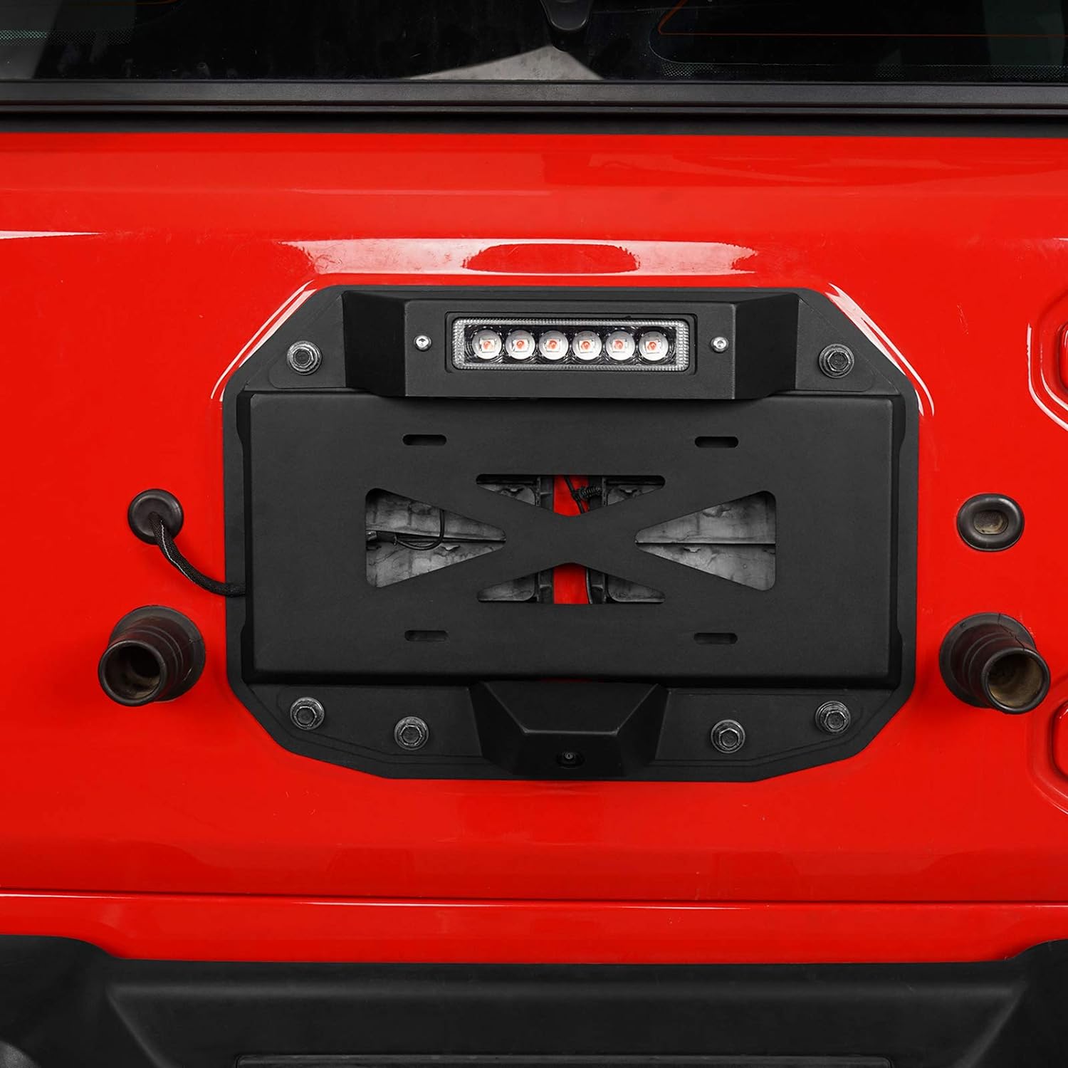 Spare Tire Delete License Plate Relocation Kit with Third Brake Light R20761