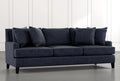 Navy Blue Fabric Sofa U3994