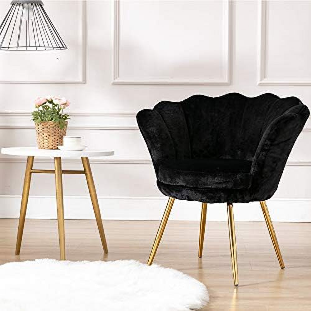 Dusty Pink Velvet Scalloped Accent Chair S7818