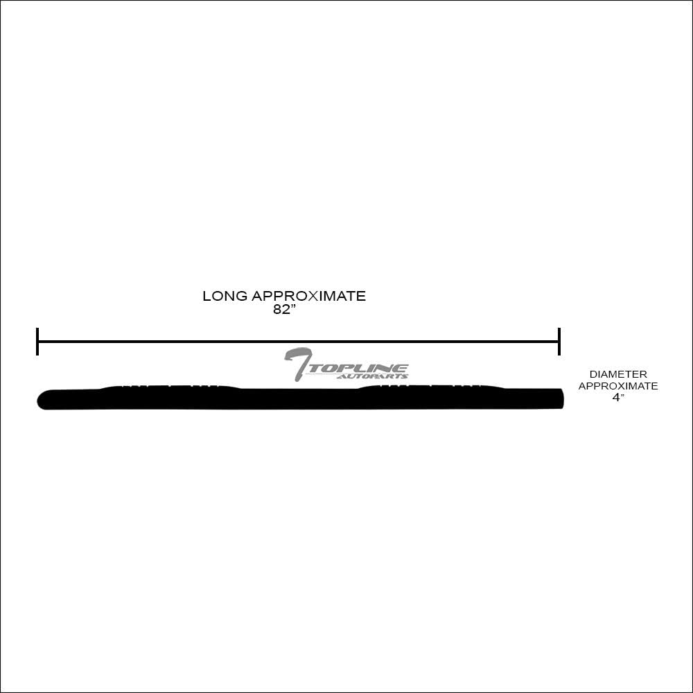 4" Oval Polished Stainless Steel Side Step Nerf Bars R839844