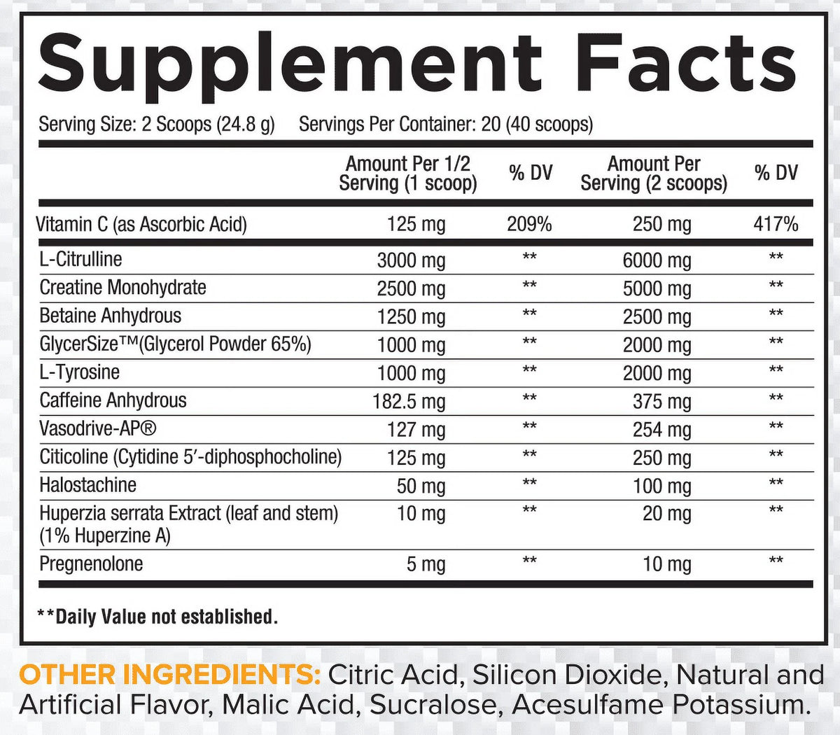 Pre Workout 20 Servings R464