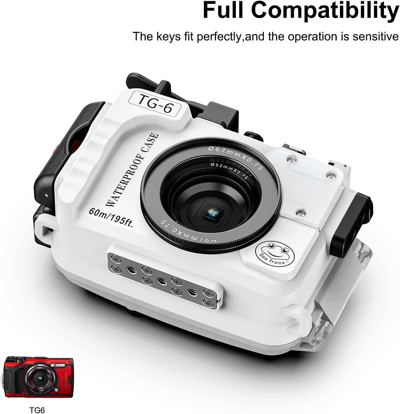 Underwater 40m Waterproof Housing Case for Olympus TG-6 A3370