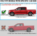 6 Inch Step Pad Nerf Bar Running Board Replacement for Ford F250 Superduty Crew Cab (Black) E842297