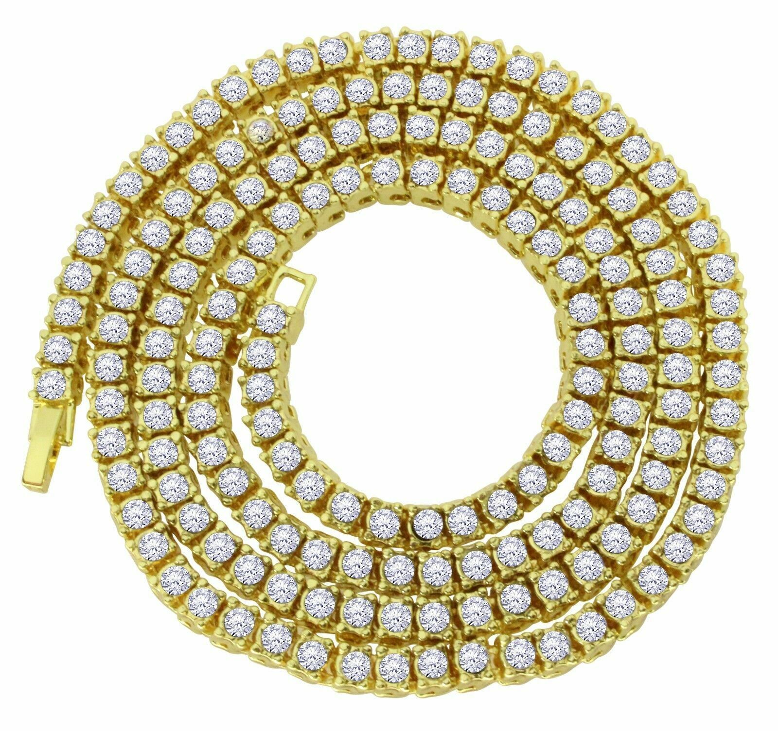 Iced Cubic Zirconia Tennis Chain Necklace B777