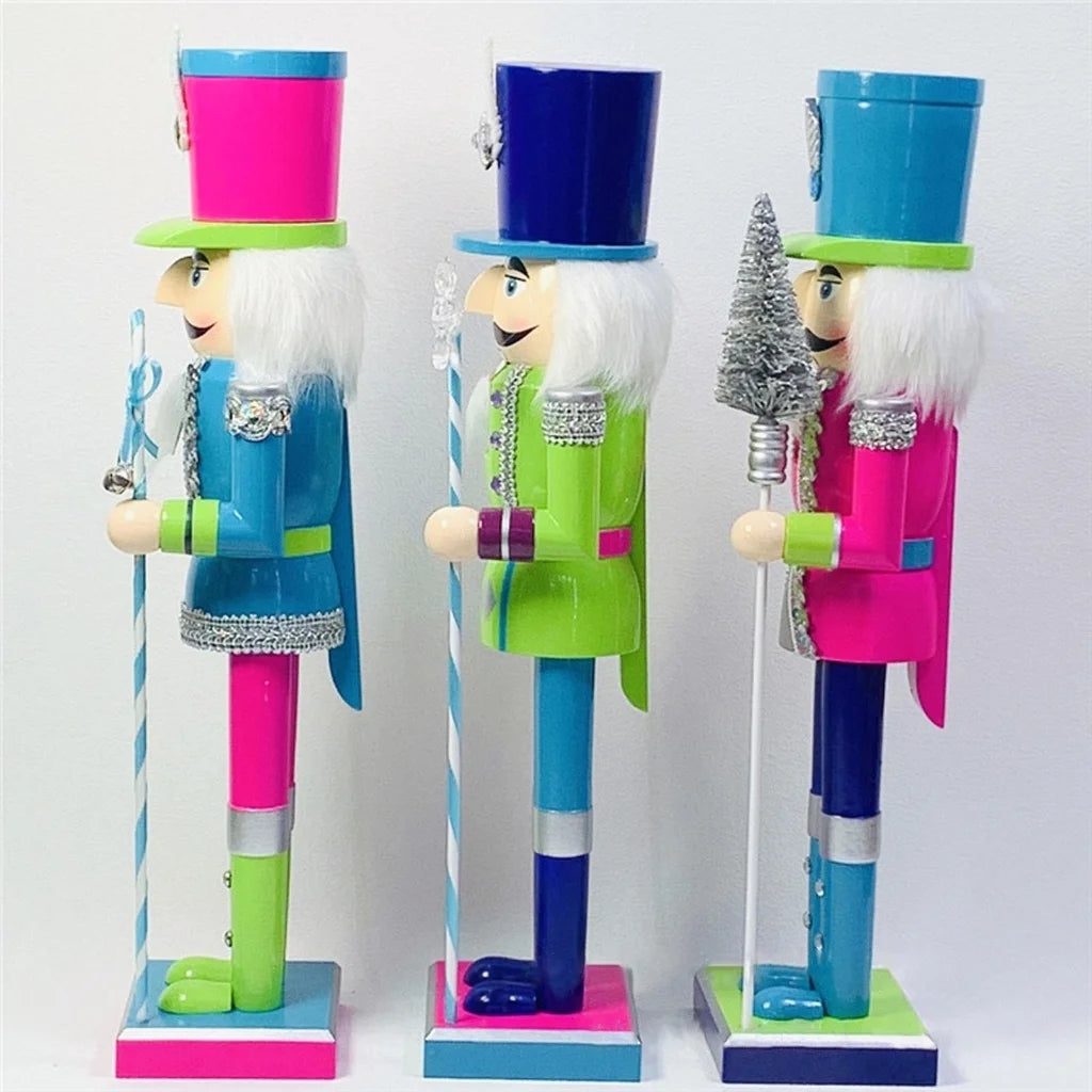 15 Inch Colorful Wooden Nutcracker Soldier Doll Figurine T5225