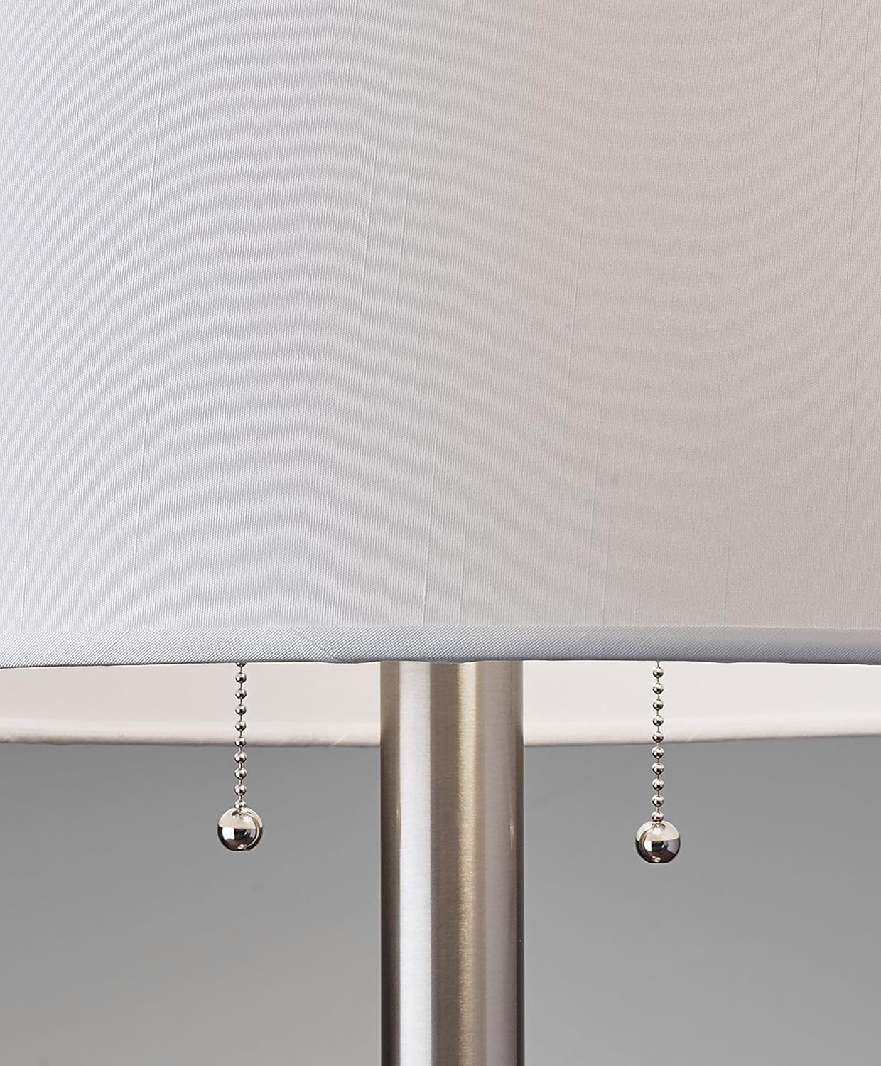 Brushed Steel Finish Table Lamp E371544