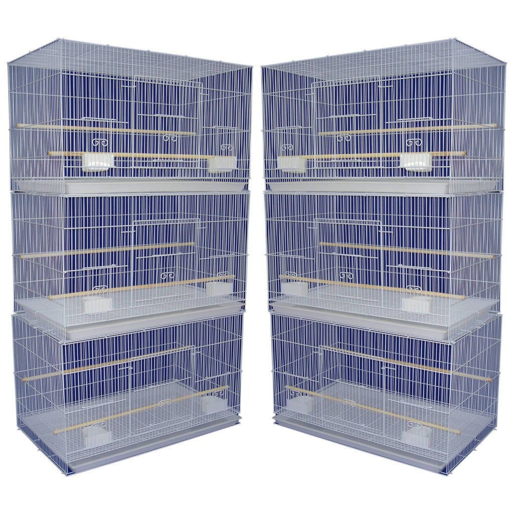 Lot of 6 Small Breeding Cages White B637218