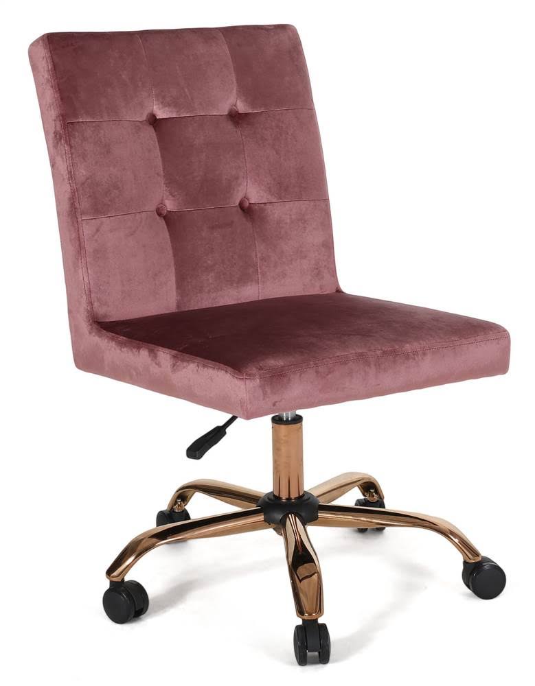 Blush Tufted Swivel Chair A7690