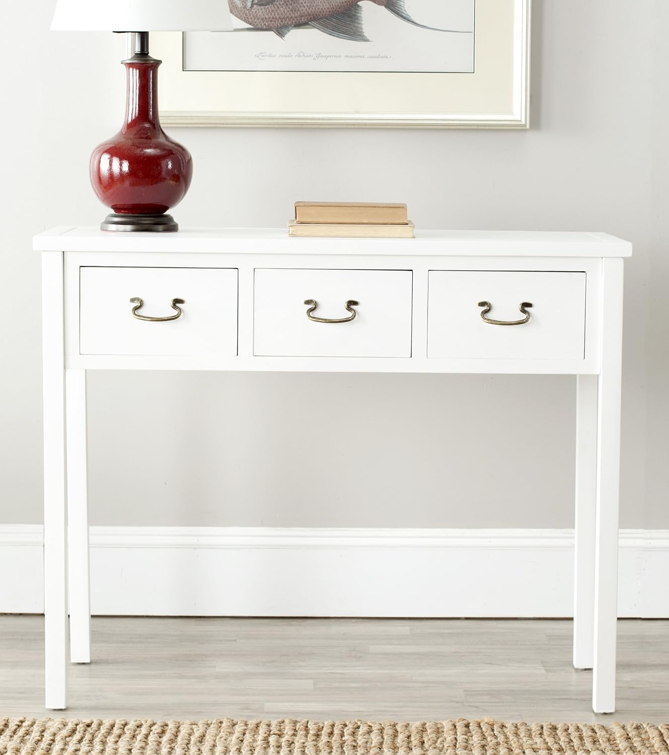 White Console Table Y3941