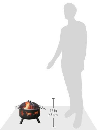Black Wildlife Fire Pit X955473