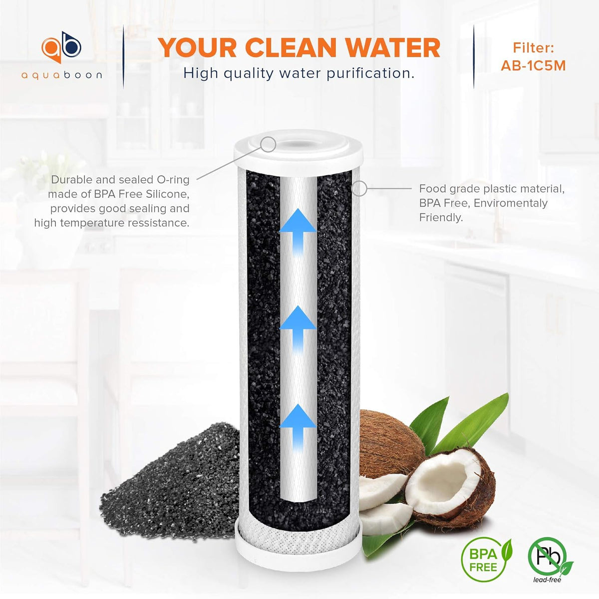 12-Pack 5 Micron 10 inch Sediment & CTO Carbon Filters F3557