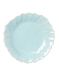 Aqua Ruffle Salad Plate A400190