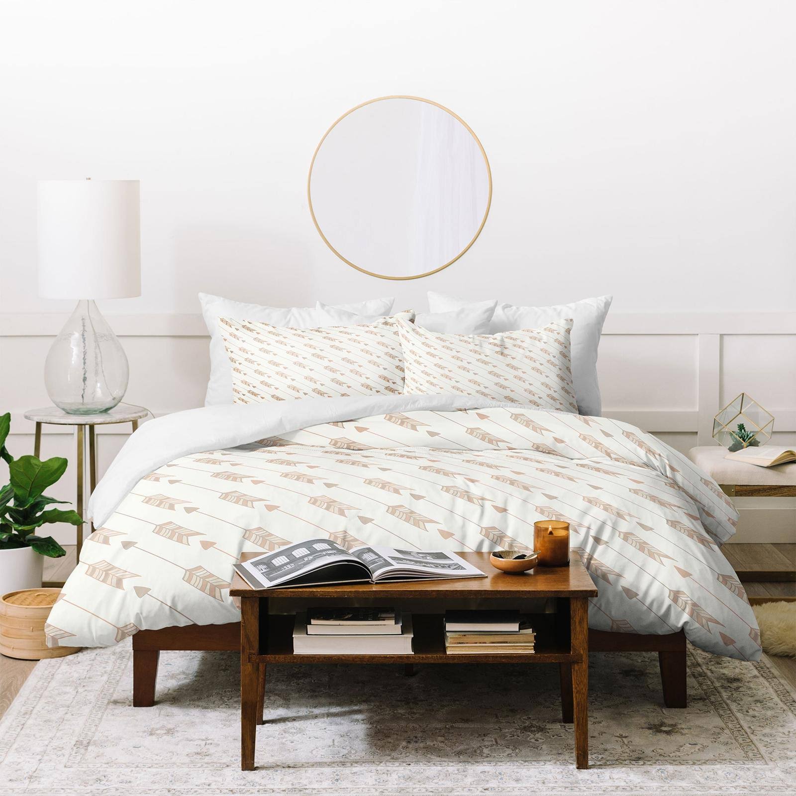 Boho Diagonal Arrows Neutral Duvet Cover M334947