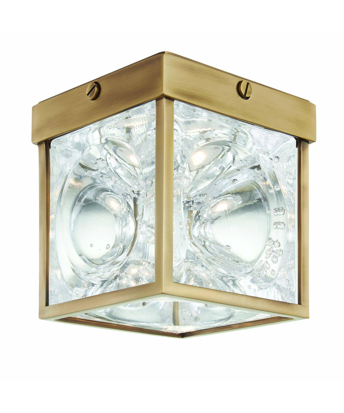 Aged Brass LED Flush Mount I264