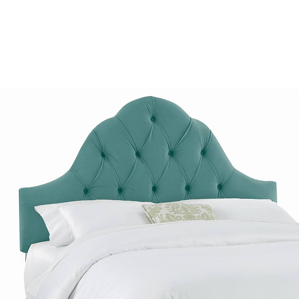 Caribbean Velvet Arch Tufted Headboard C4926