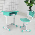 Height Adjustable Kids Desk and Chair Set with Storage Drawer H849