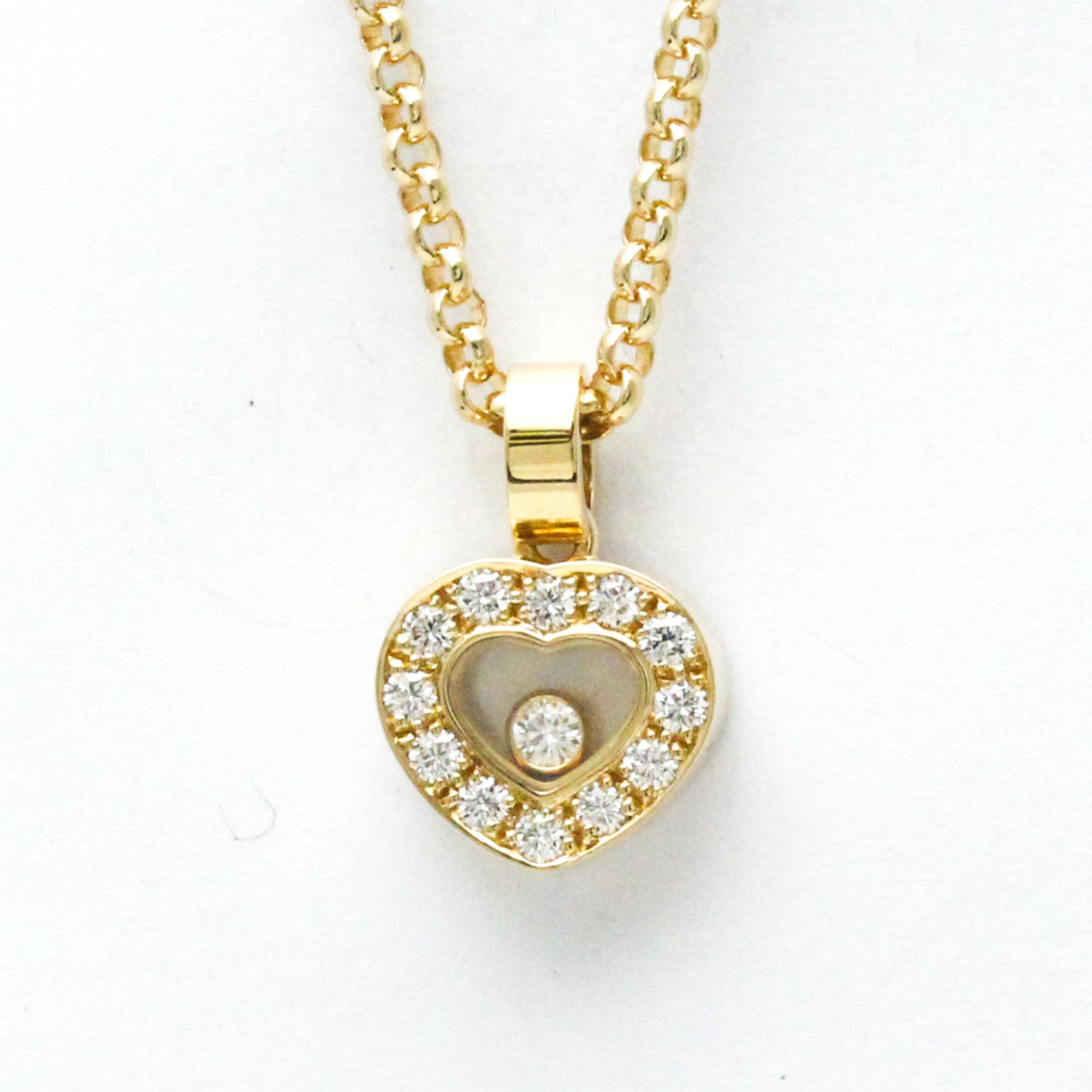 18K Yellow Gold Diamond Pendant Necklace K39875