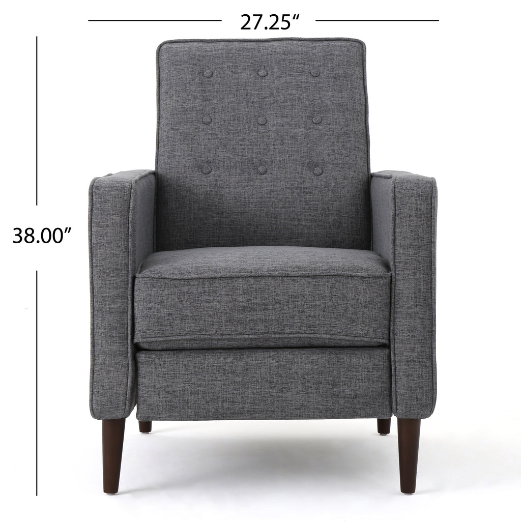 Grey Fabric Recliner W9350