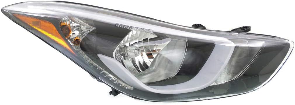 Headlight Assembly for Hyundai Elantra 2014 2015 2016 Driver Side Halogen Sedan O951