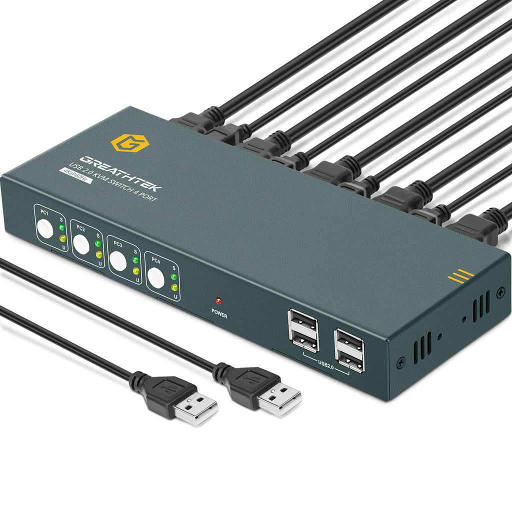KVM Switch HDMI 4 Port 4K@60Hz 4USB 2.0 S699748