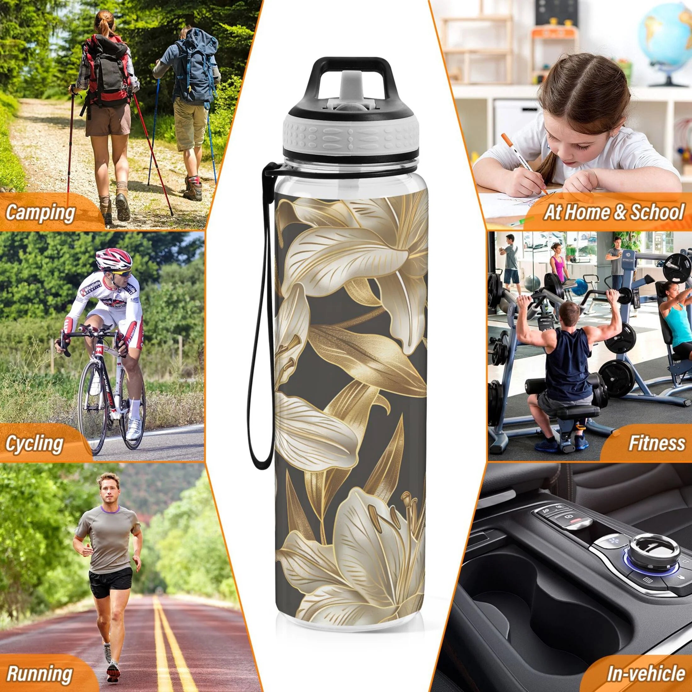 32oz Tritan Water Bottle with Straw X2023