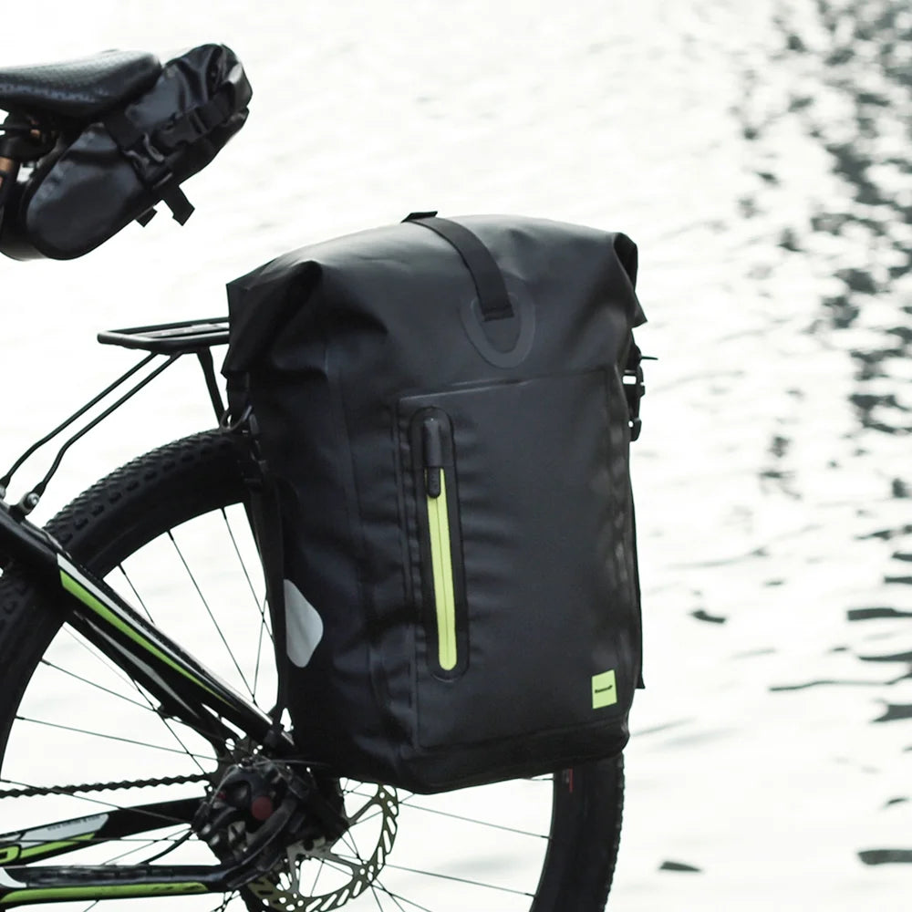 25L Waterproof Bike Rear Rack Pannier Bag Y919