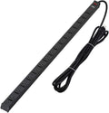 16-Outlet Surge Protector Power Strip with Circuit Breaker, 15 Feet, Pack of 2 B12286