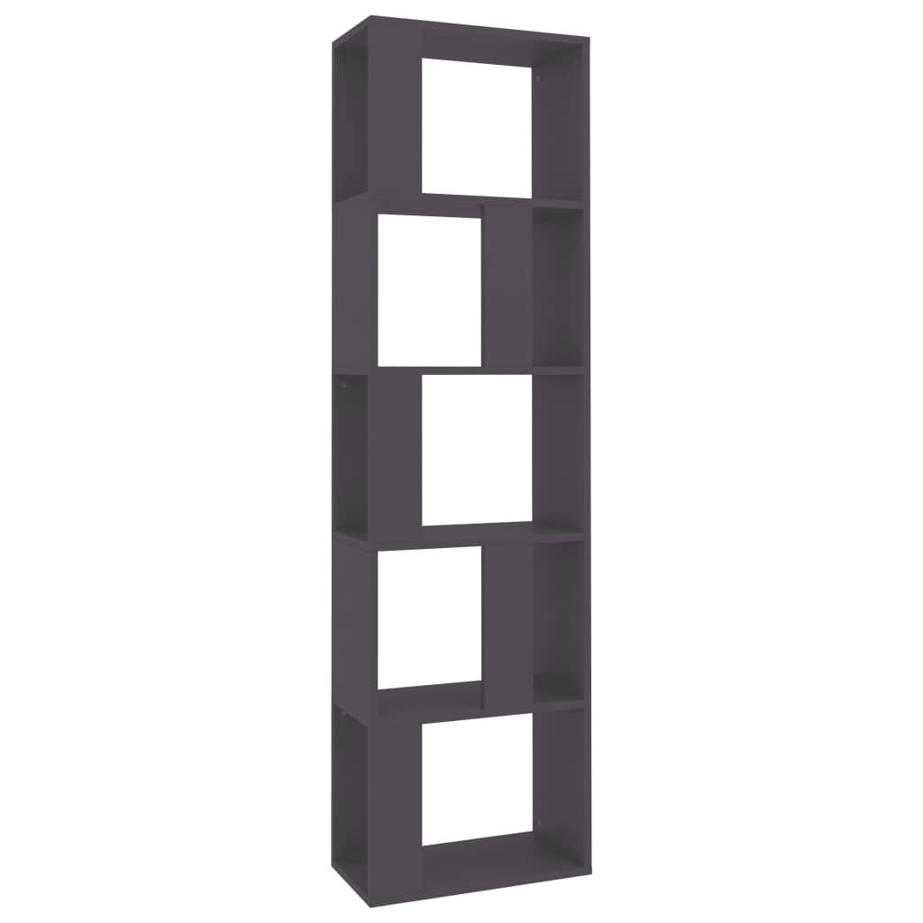 Gray Book Cabinet Room Divider Chipboard Z9020