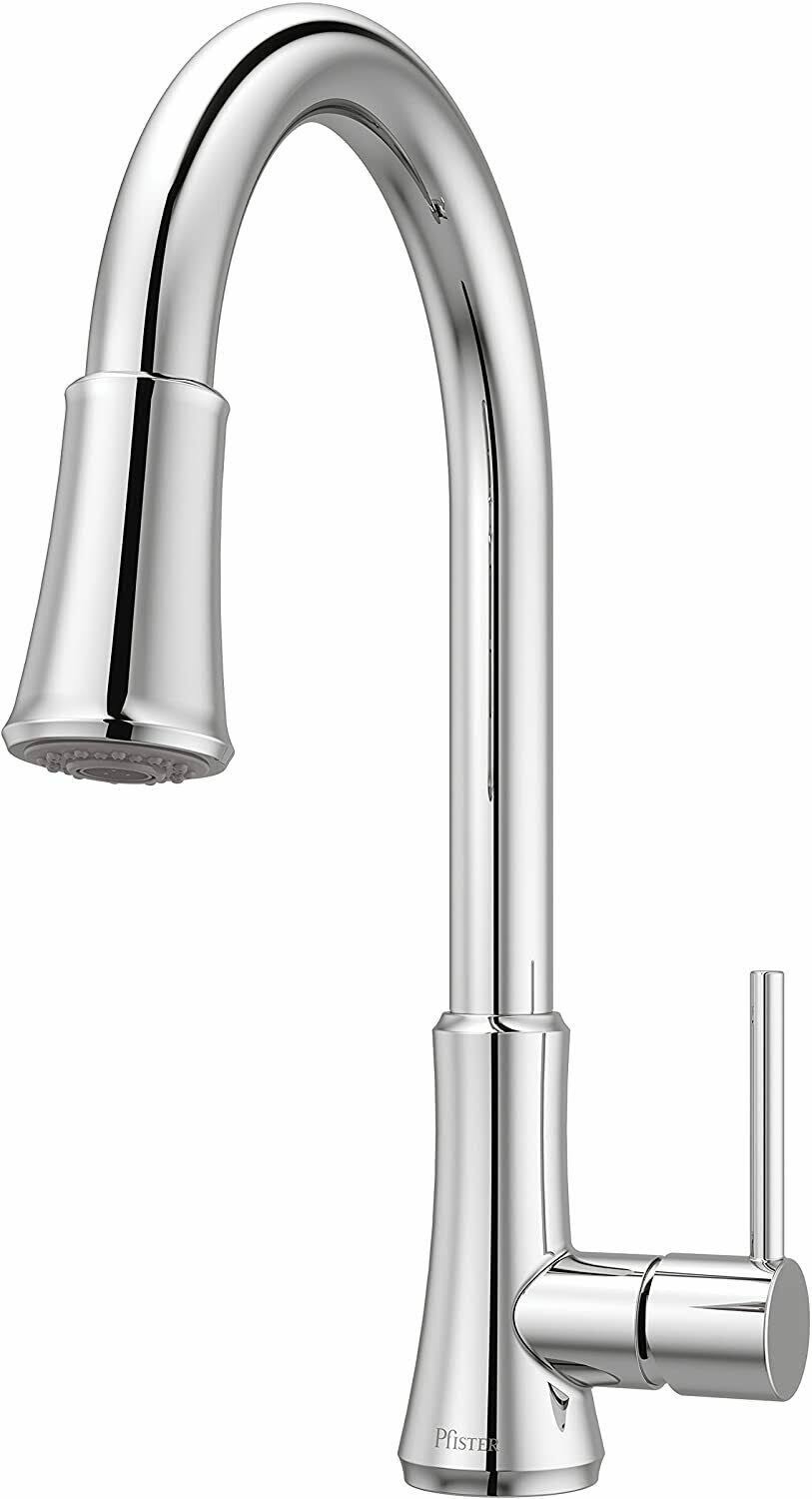 Polished Chrome Pull-Down Single Handle Kitchen Faucet U951490