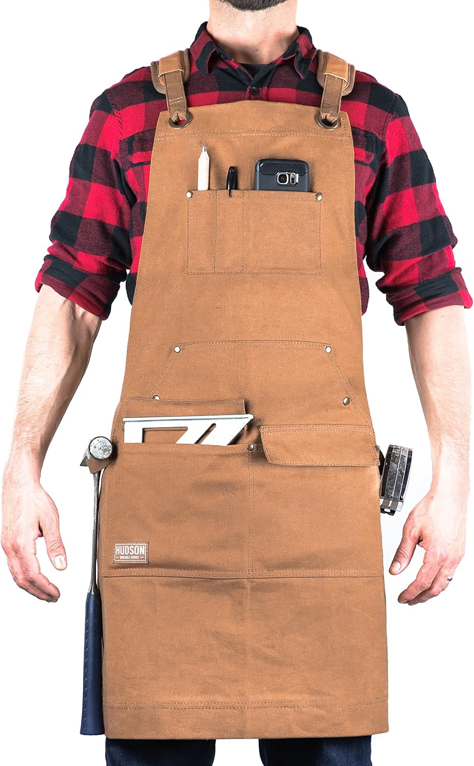 Waxed Canvas Apron Brown Pack of 2 Z783570