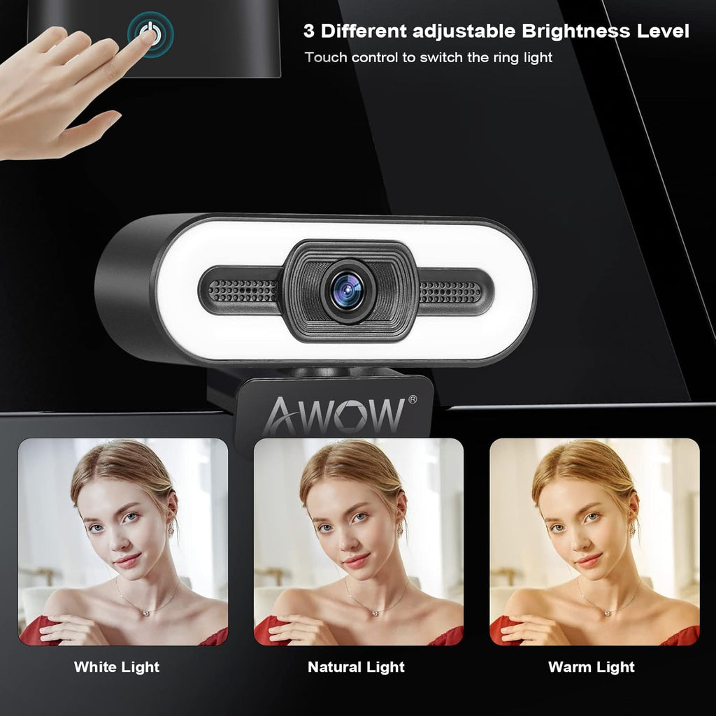 1080P Auto Tracking Webcam with Face Recognition O77080