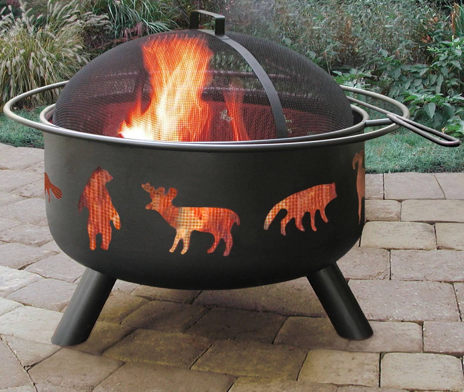 Black Wildlife Fire Pit X955473