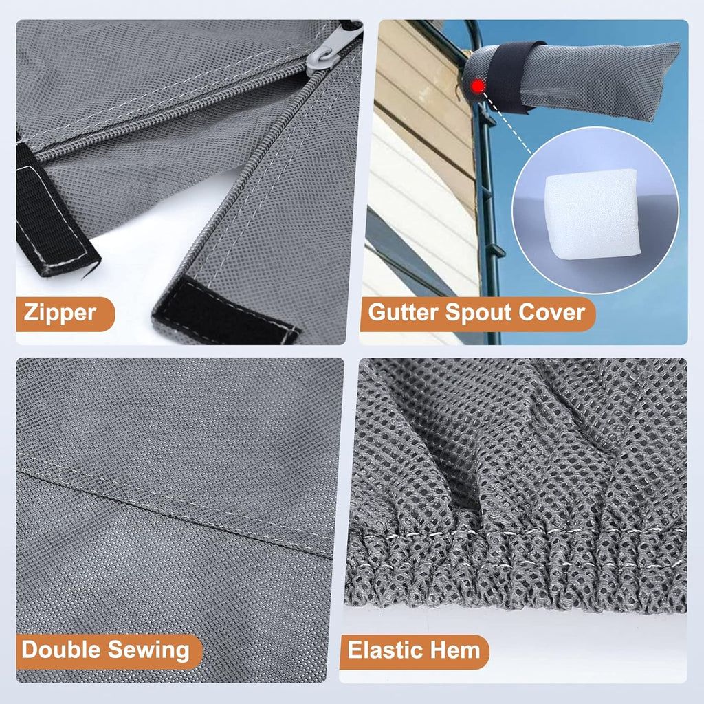 RV Cover Heavy Duty Camper Cover for 31’-34’ Motorhome Anti-UV Rip-Stop Breathable T460