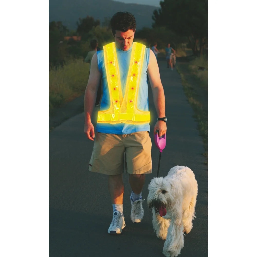 Reflective Safety Vest with 16 LED Lights C307373