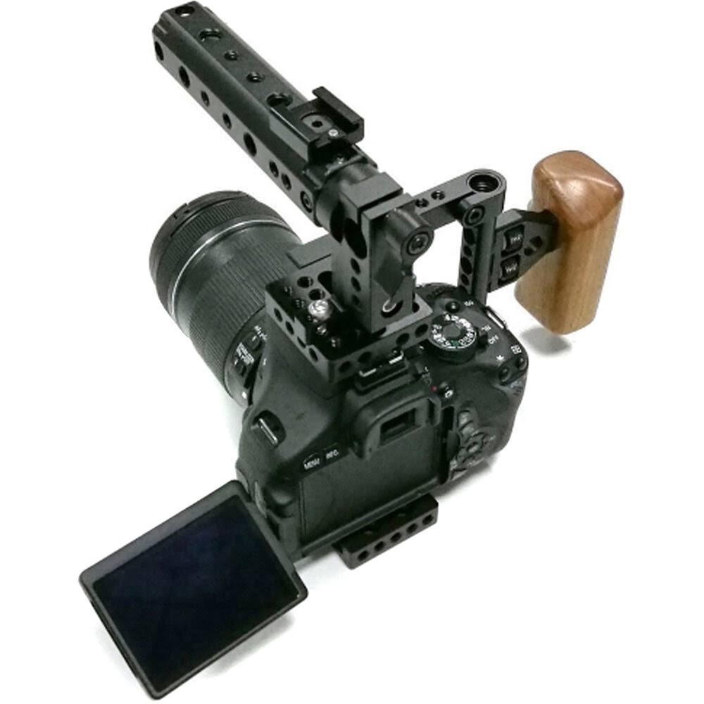 Camera Cage with Top Handle and Wood Grip X22242