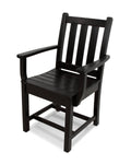 Black Traditional Garden Dining Arm Chair J711