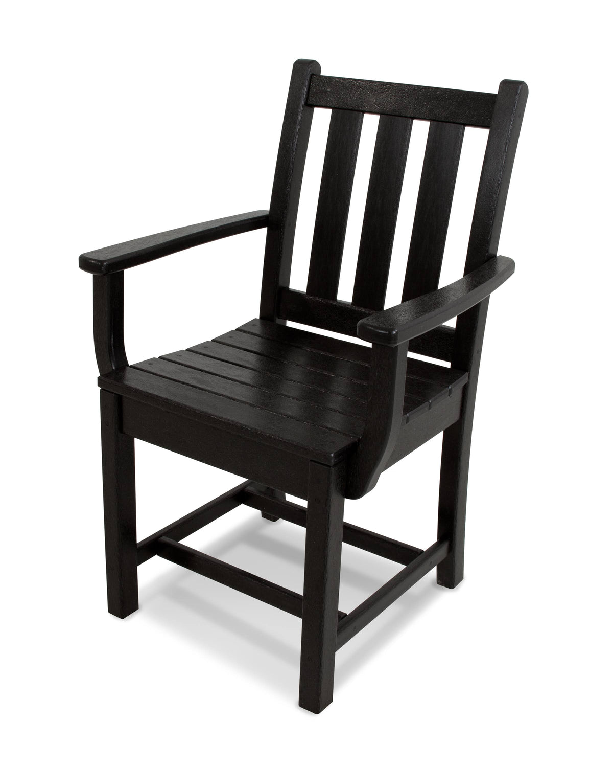 Black Traditional Garden Dining Arm Chair J711