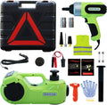 5 Ton 12V Hydraulic Car Jack Kit with Electric Impact Wrench and Tire Inflator M1218
