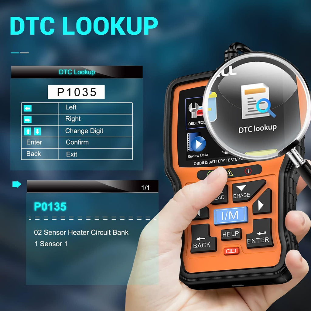 OBD2 Scanner with 12V Battery Tester C940496