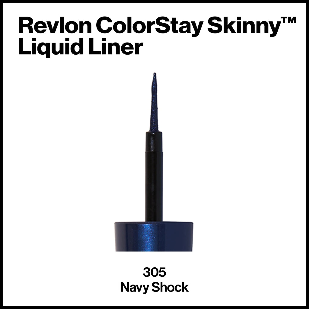 Navy Shock Waterproof Liquid Eyeliner, 0.08 oz N628197