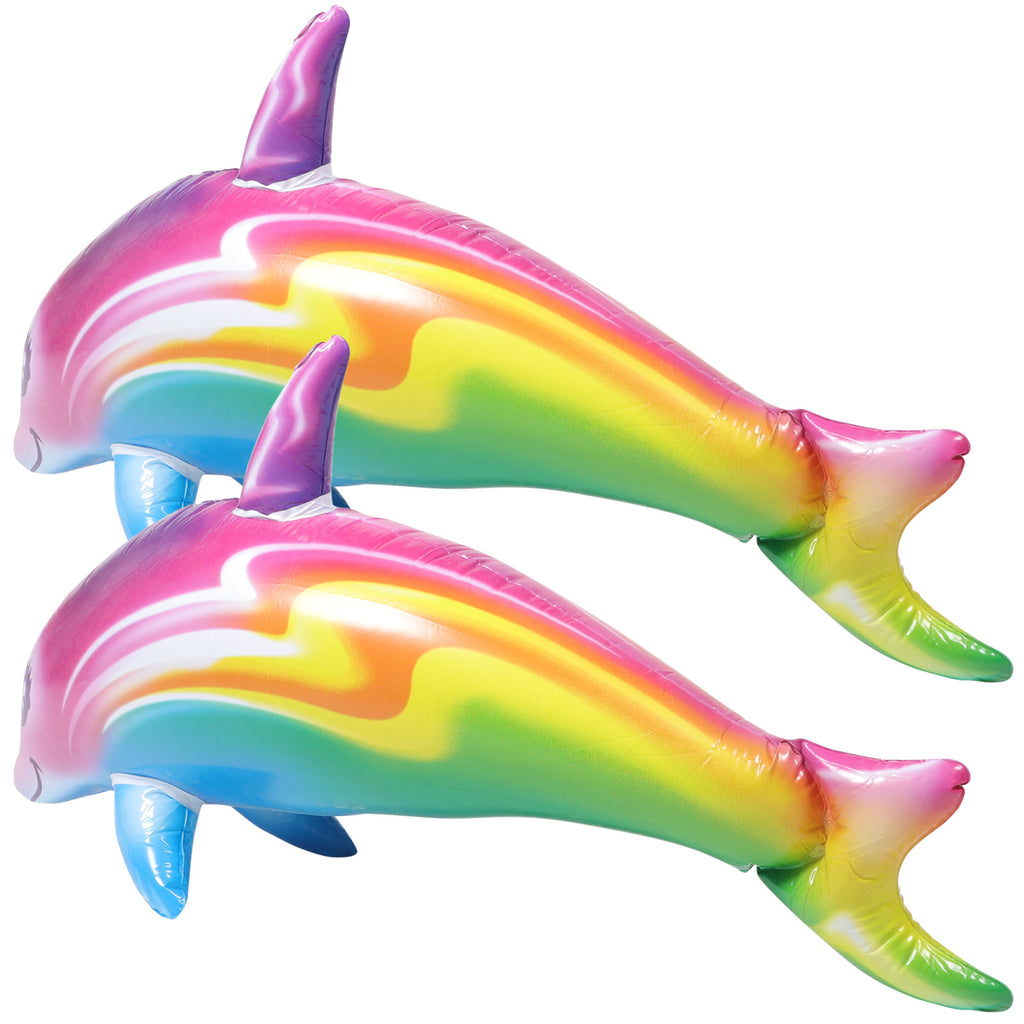 2pcs Kids Inflatable Dolphin Pool Toys V2365
