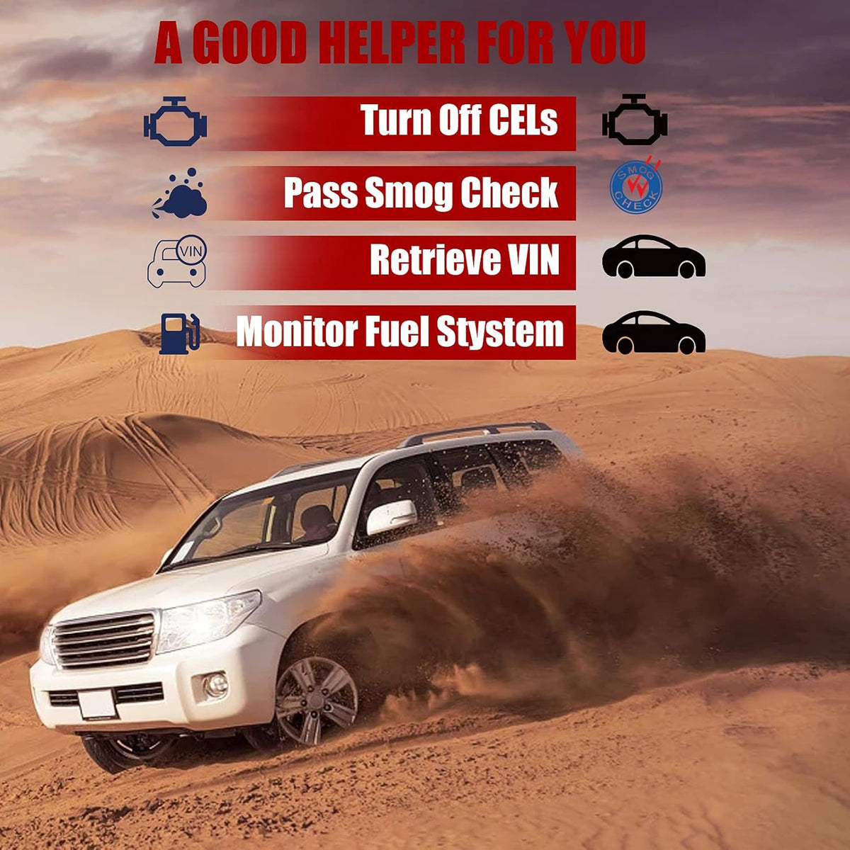 OBD2 Scanner Code Reader Car Diagnostic Tool, Pack of 2 Z403