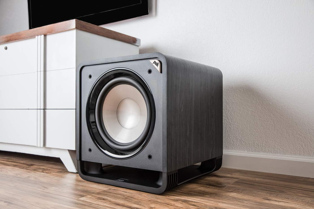 Powered Subwoofer with 12” Woofer, 400W Amp, Washed Black Walnut V379413